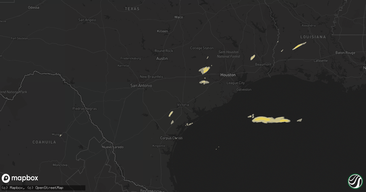 Hail map on February 17, 2012