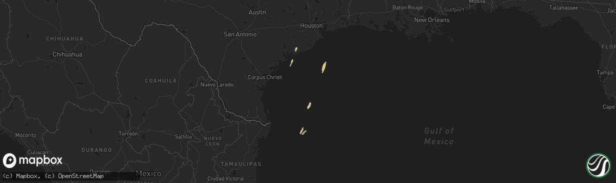 Hail map on February 17, 2017