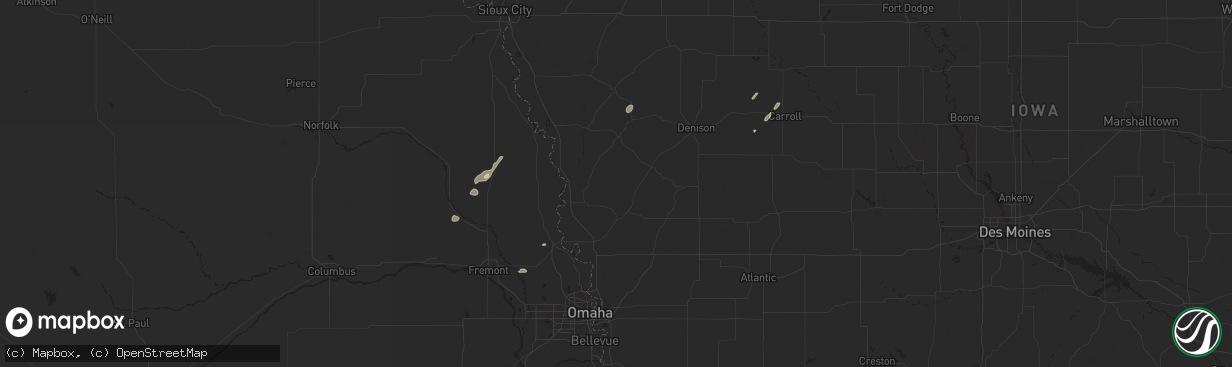 Hail map in Carroll, IA on February 19, 2011