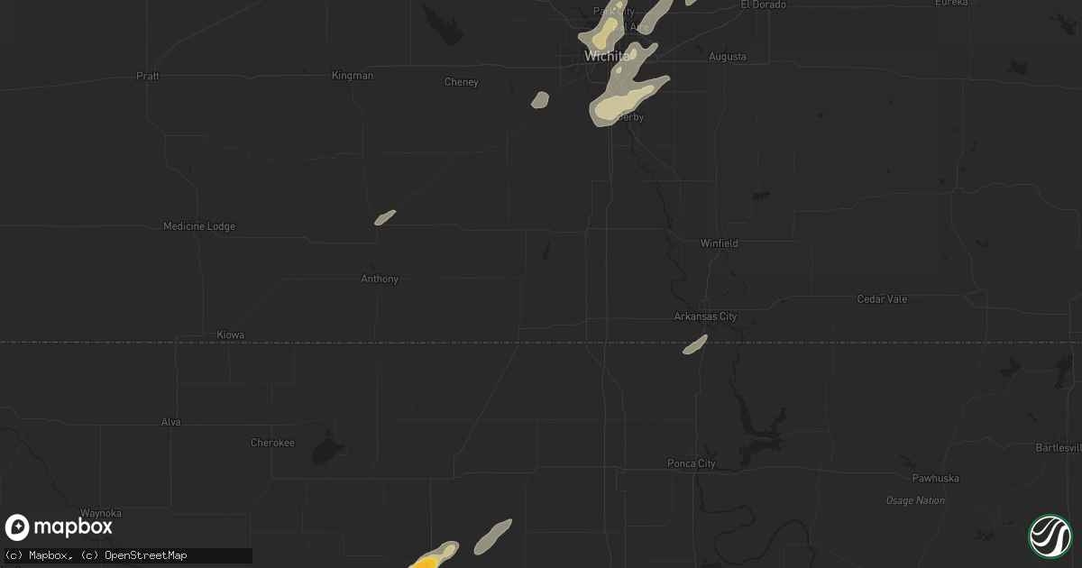 Hail map in Harper, KS on February 20, 2012