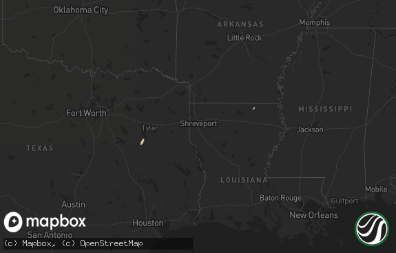 Hail map preview on 02-22-2019