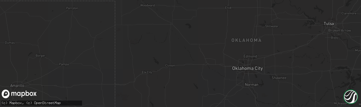 Hail map in Kingman, KS on February 23, 2011