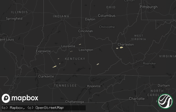Hail map preview on 02-23-2012