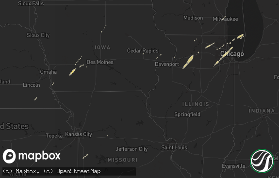 Hail map preview on 02-23-2017