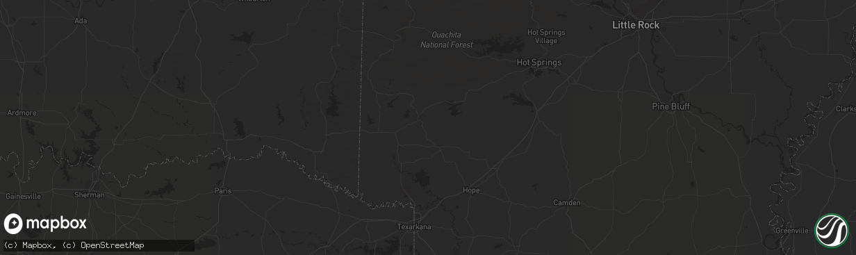 Hail map in Marion, AR on February 24, 2011