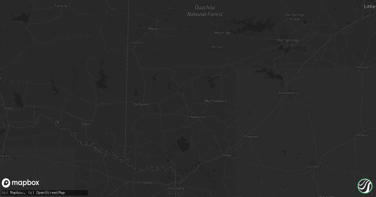 Hail map in Marion, AR on February 24, 2011