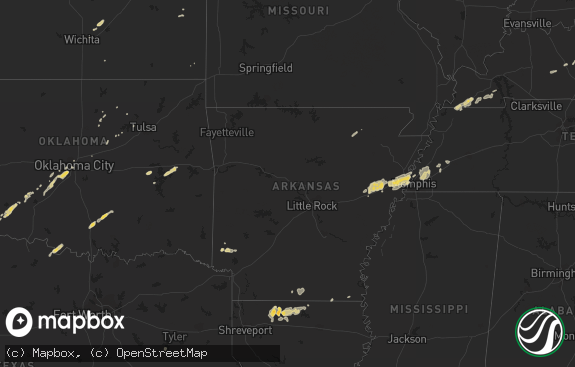 Hail map preview on 02-24-2011
