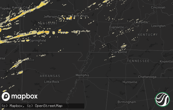 Hail map preview on 02-27-2011