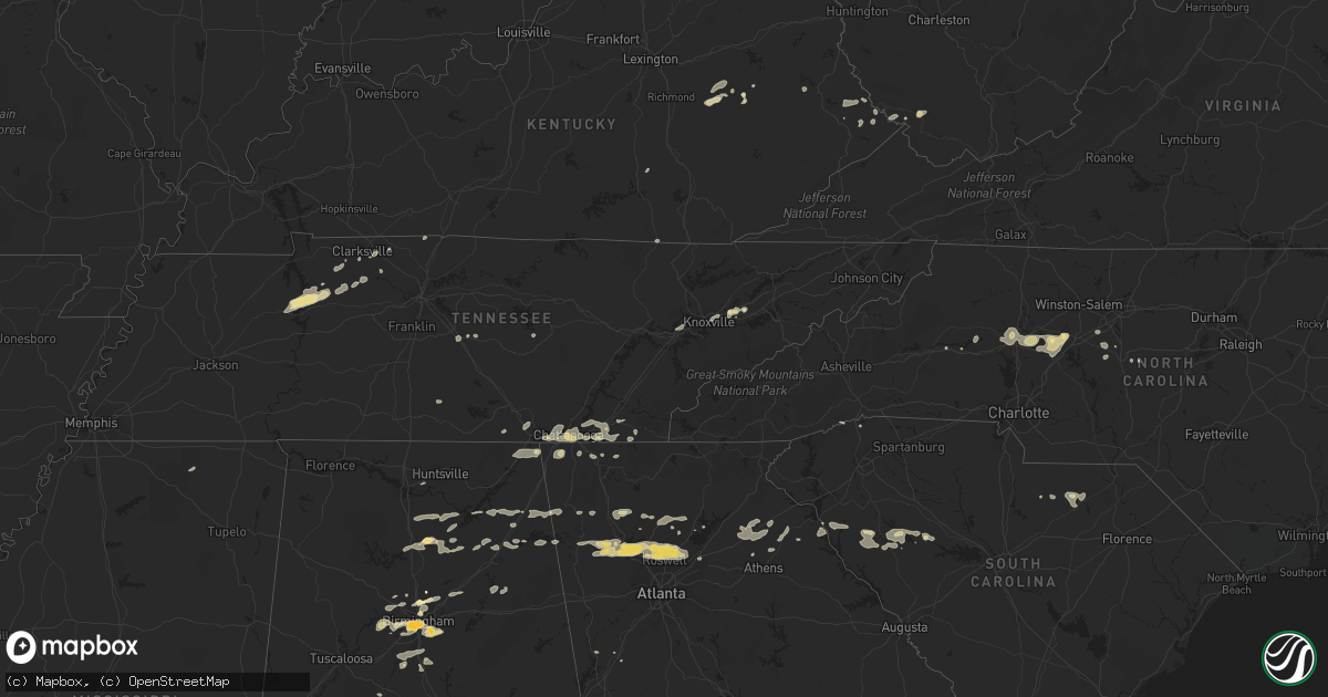 Hail map in Ohio on February 28, 2011