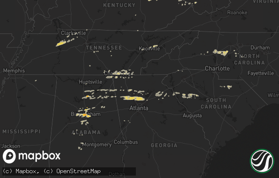 Hail map preview on 02-28-2011