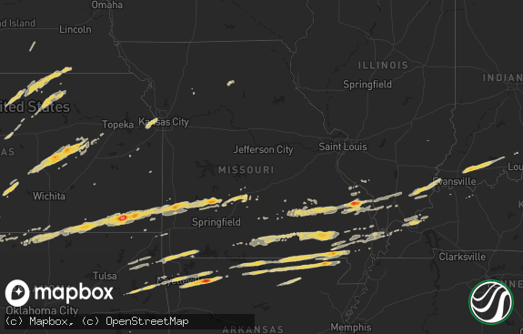 Hail map preview on 02-28-2012