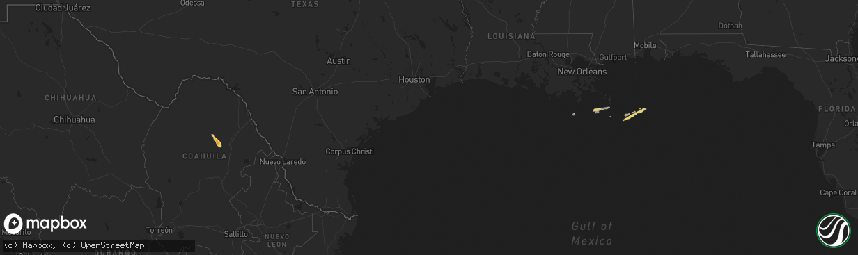 Hail map on February 28, 2019
