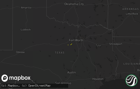 Hail map preview on 02-28-2023