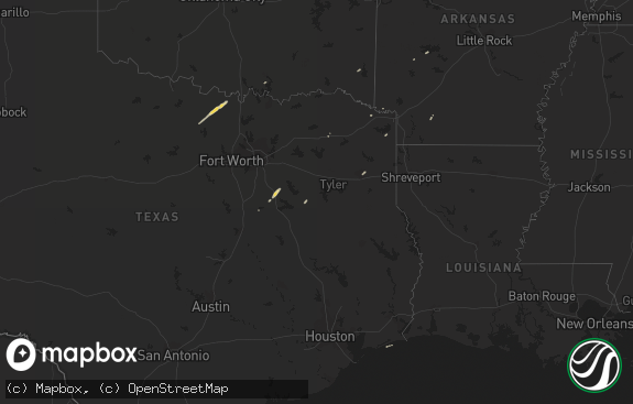 Hail map preview on 03-02-2014