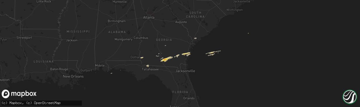 Hail map on March 3, 2012