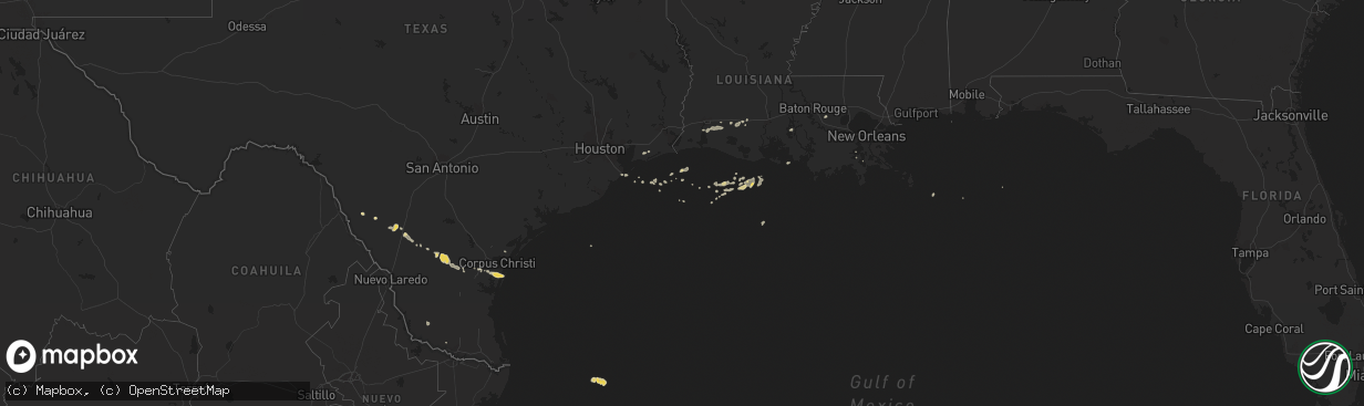 Hail map on March 5, 2011