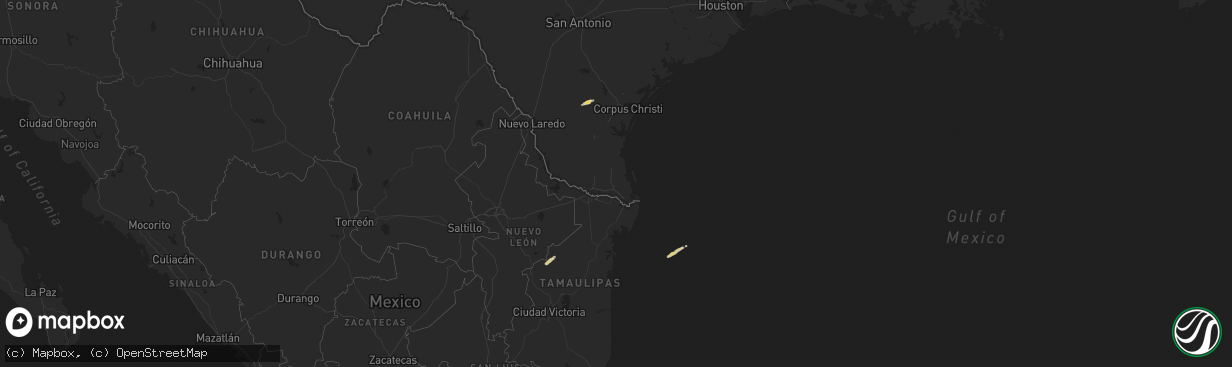 Hail map on March 6, 2018