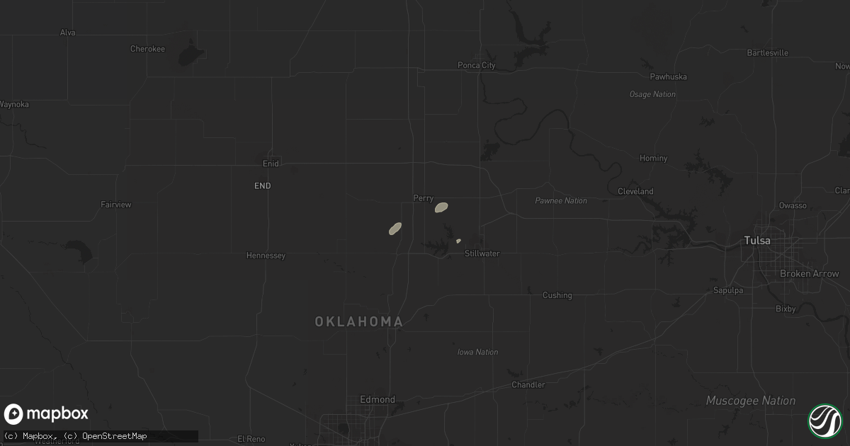 Hail map in Stillwater, OK on March 7, 2011