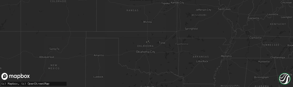 Hail map on March 7, 2011