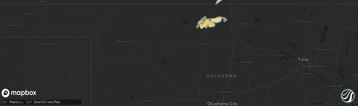 Hail map in Cheney, KS on March 7, 2012