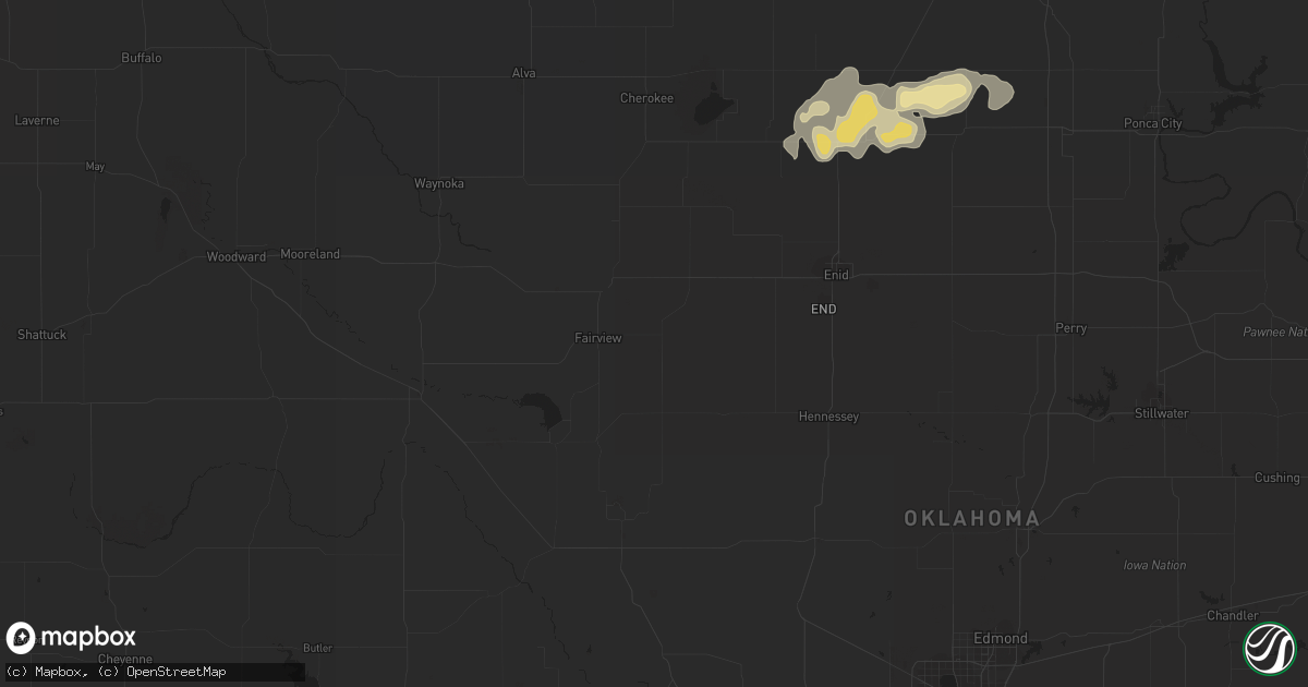 Hail map in Cheney, KS on March 7, 2012