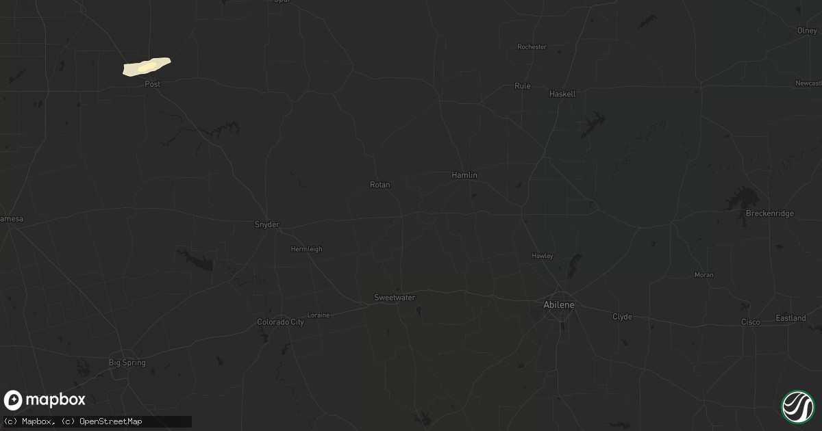 Hail map in Seymour, TX on March 7, 2023
