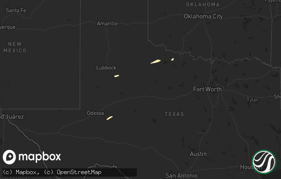 Hail map preview on 03-07-2023