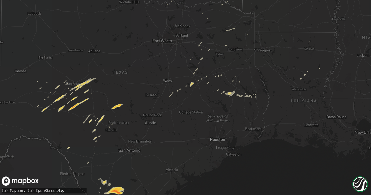 Hail map on March 8, 2012