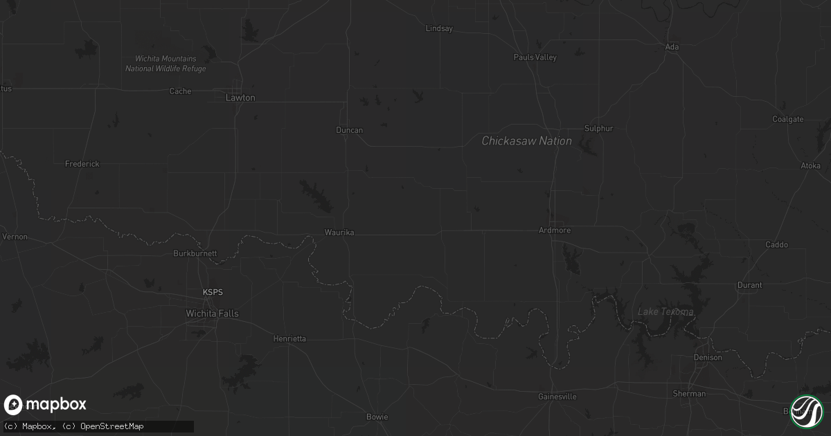 Hail map in North Richland Hills, TX on March 8, 2019