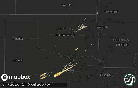Hail map preview on 03-08-2019