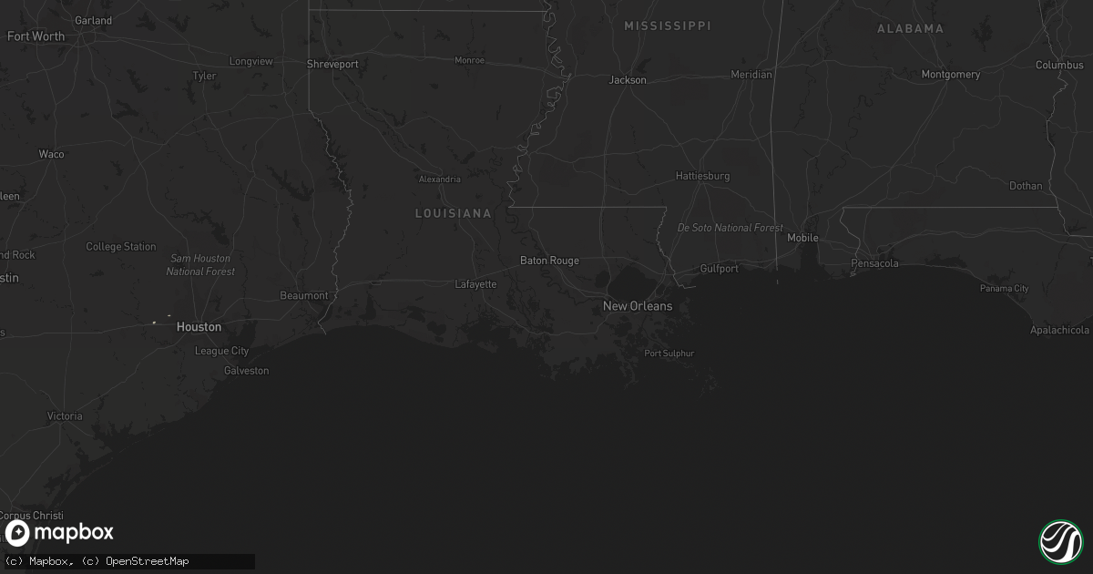 Hail map in Texas on March 9, 2012