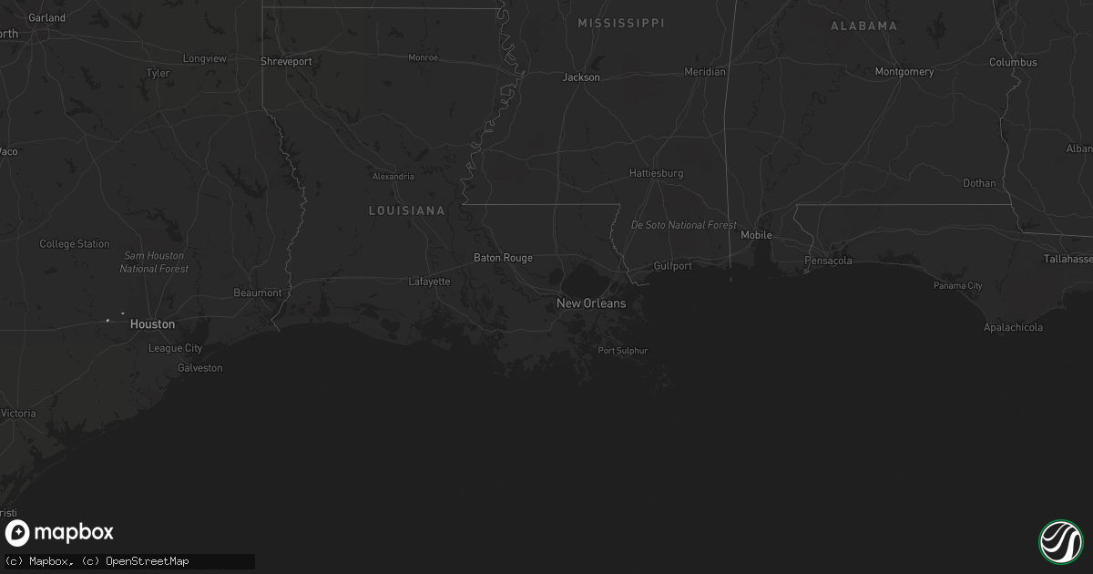 Hail map on March 9, 2012