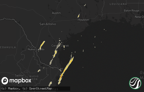 Hail map preview on 03-09-2016