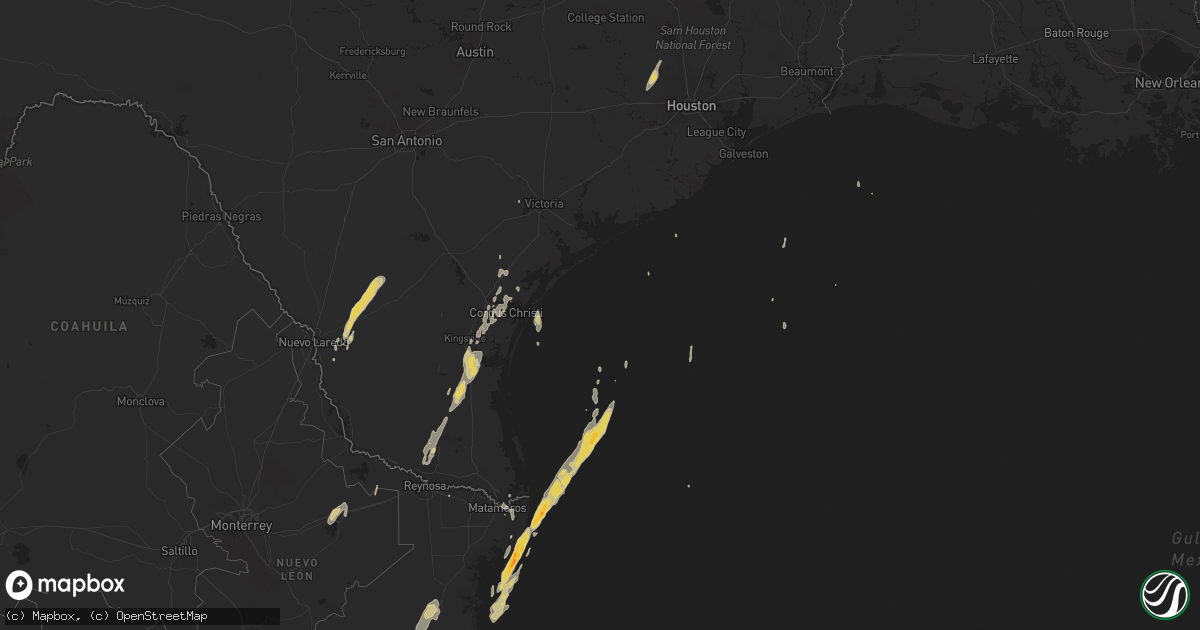 Hail map on March 9, 2016