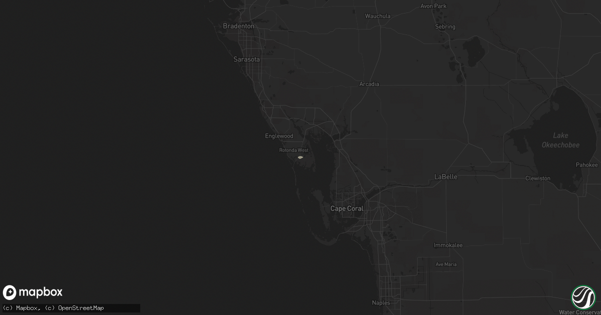 Hail map in Placida, FL on March 10, 2011
