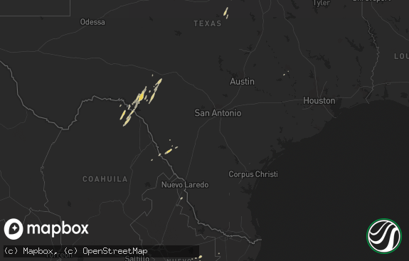 Hail map preview on 03-10-2012