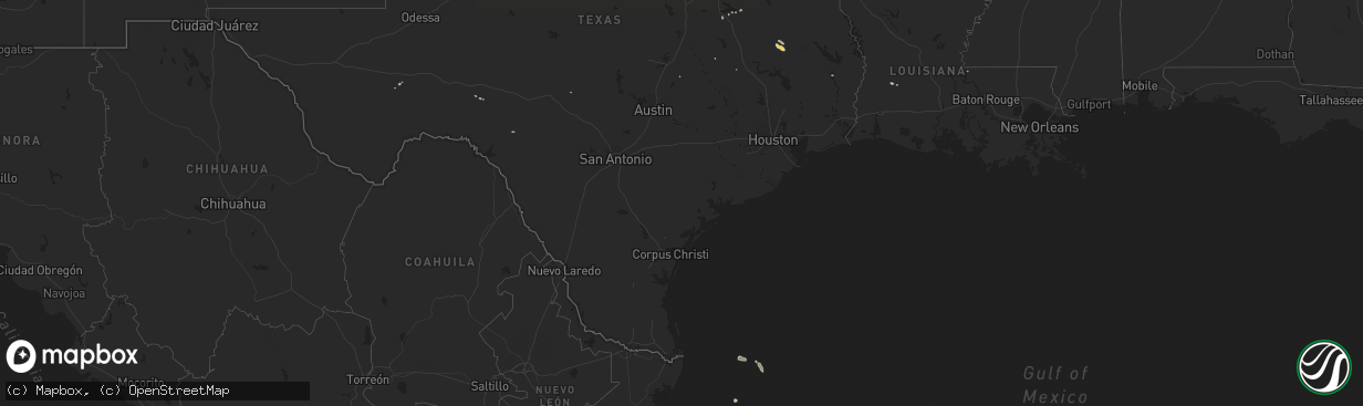 Hail map on March 10, 2017