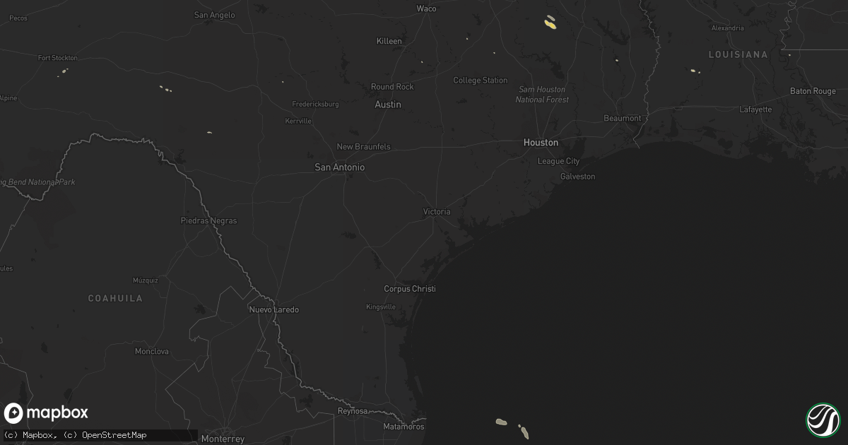 Hail map on March 10, 2017