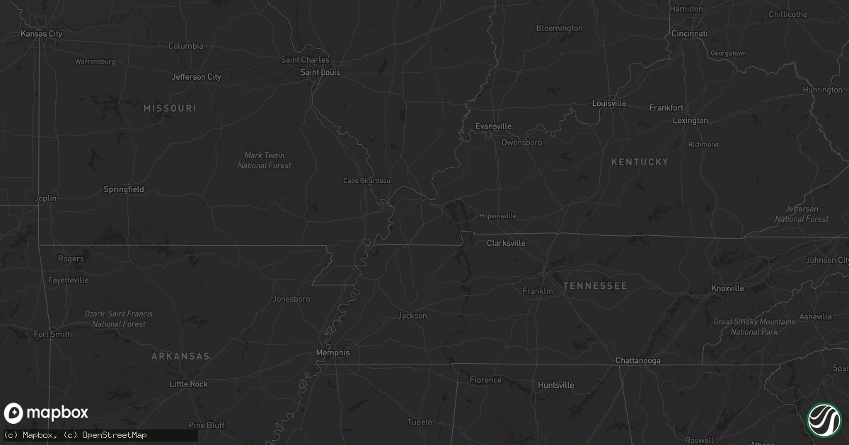 Hail map in Ohio on March 12, 2012