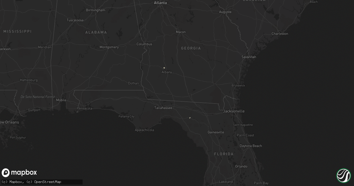 Hail map in Florida on March 12, 2015