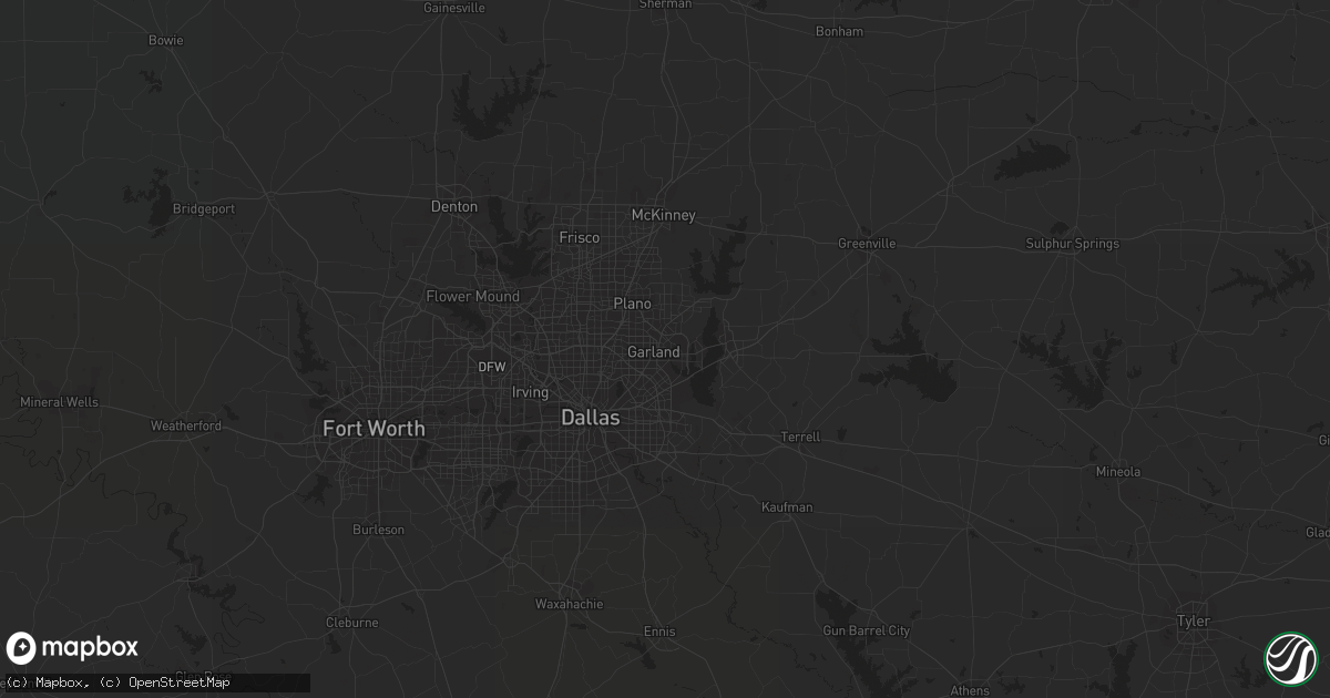 Hail map in Beaumont, TX on March 12, 2016