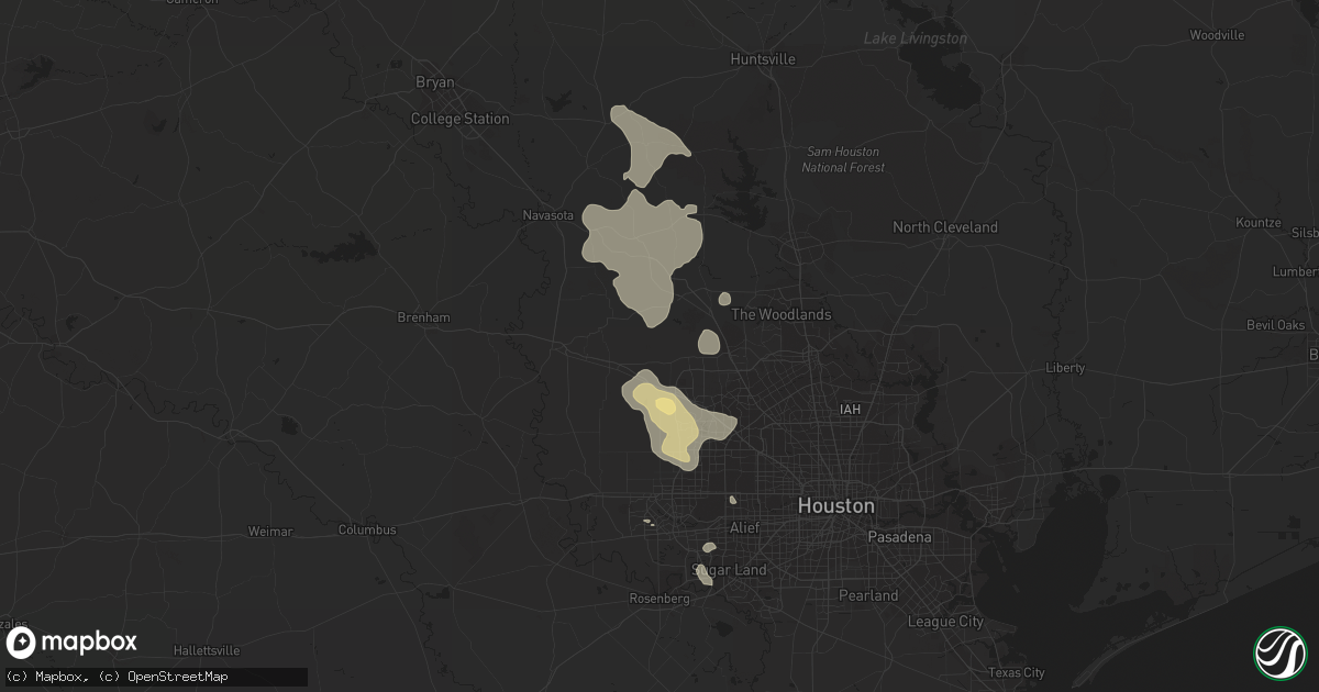Hail map in Richmond, TX on March 14, 2011