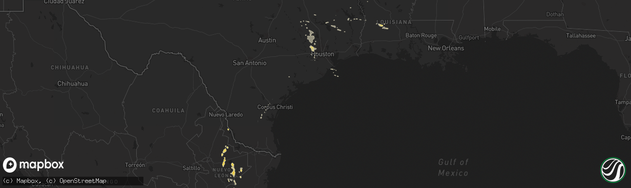 Hail map on March 14, 2011