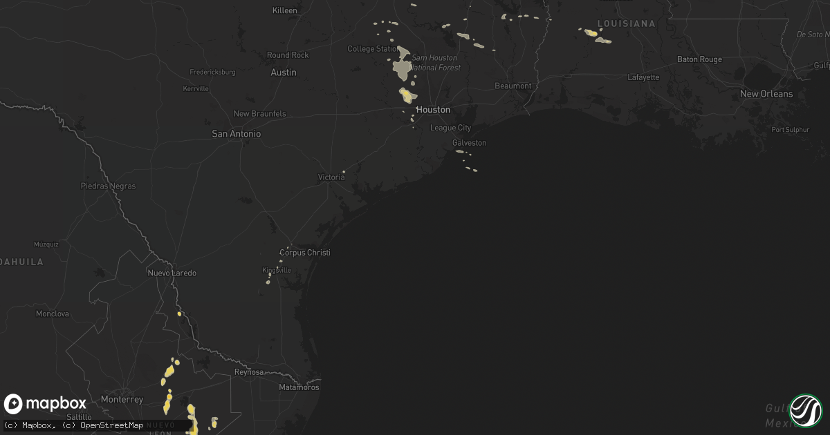 Hail map on March 14, 2011
