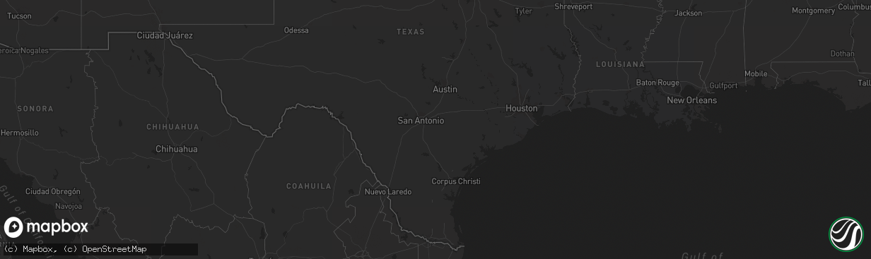 Hail map on March 15, 2023