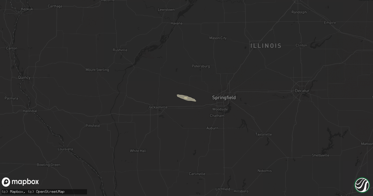 Hail map in New Berlin, IL on March 16, 2017