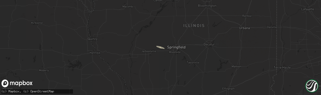 Hail map in Pleasant Plains, IL on March 16, 2017