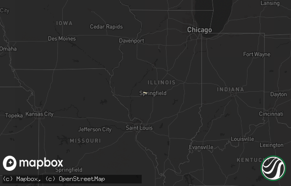 Hail map preview on 03-16-2017