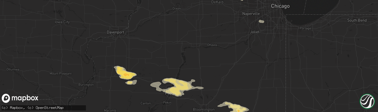 Hail map in Lemont, IL on March 19, 2017