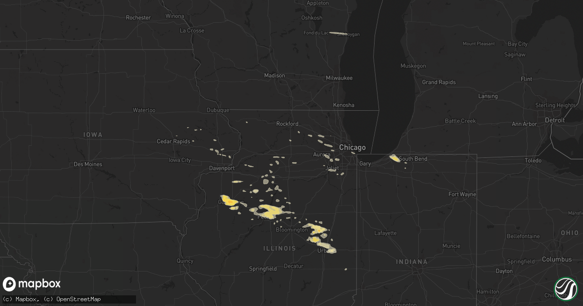 Hail map in Wisconsin on March 19, 2017